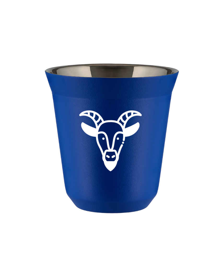 Kubek navy blue 240 ml, KOZIOROZEC (bialy) kubek termiczny na kawe | 80,00 zł Kubek navy blue 240 ml, KOZIOROZEC (bialy) kubek termiczny na kawe | 80,00 zł
