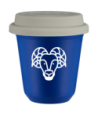 Kubek navy blue 240 ml, BARAN (bialy) z pokrywka biala kubek termiczny na kawe | 85,00 zł