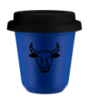 Kubek navy blue 240 ml, BYK (czarny) z pokrywka czarna kubek termiczny na kawe | 85,00 zł