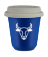 Kubek navy blue 240 ml, BYK (bialy) z pokrywka biala kubek termiczny na kawe | 85,00 zł