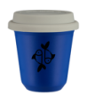 Kubek navy blue 240 ml, RYBY z pokrywka biala kubek termiczny na kawe | 85,00 zł