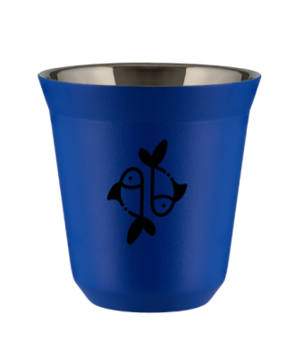 Kubek navy blue 240 ml, RYBY (czarny) kubek termiczny na kawe | 80,00 zł