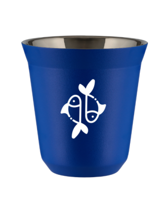 Kubek navy blue 240 ml, RYBY (bialy) kubek termiczny na kawe | 80,00 zł