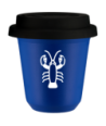 Kubek navy blue 240 ml, RAK (bialy) z pokrywka czarna kubek termiczny na kawe | 85,00 zł