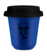 Kubek navy blue 240 ml, SKORPION (czarny) z pokrywka czarna kubek termiczny na kawe | 85,00 zł