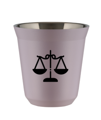 Kubek 240 ml LAWENDOWY "Waga (czarny)" Kubek 240 ml LAWENDOWY "Waga (czarny)"
