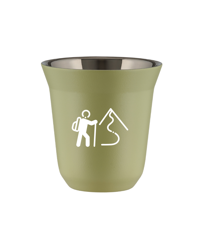 Kubek 240 ml PISTACJOWY "Wspinaczka 2 (biały)"