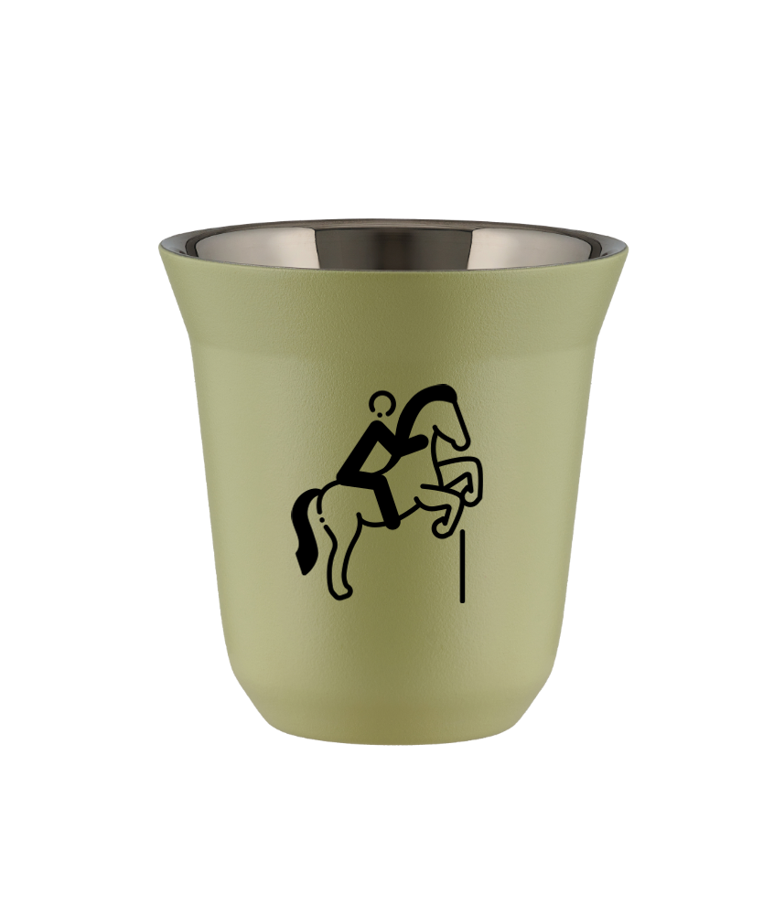 Kubek 240 ml PISTACJOWY "Jeździectwo 1"