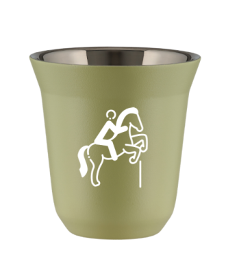 Kubek 240 ml PISTACJOWY "Jeździectwo 1 (biały)" Kubek 240 ml PISTACJOWY "Jeździectwo 1 (biały)"