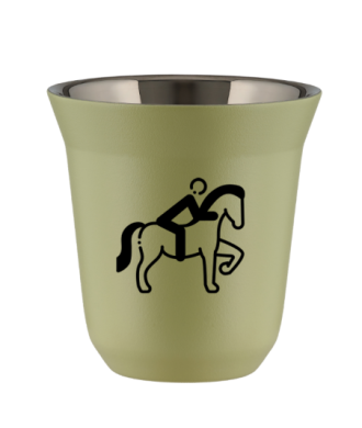 Kubek 240 ml PISTACJOWY "Jeździectwo 2" Kubek 240 ml PISTACJOWY "Jeździectwo 2"