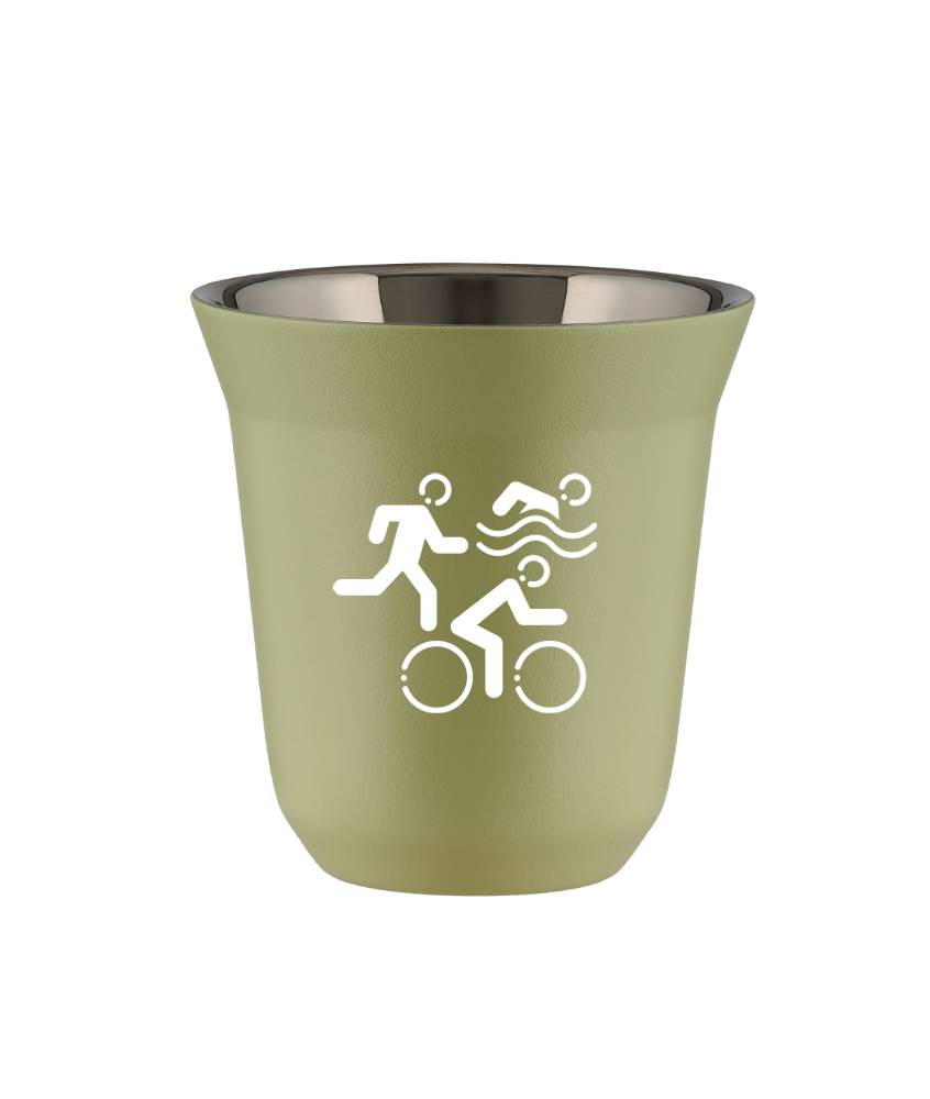 Kubek 240 ml PISTACJOWY "Sporty (biały)"