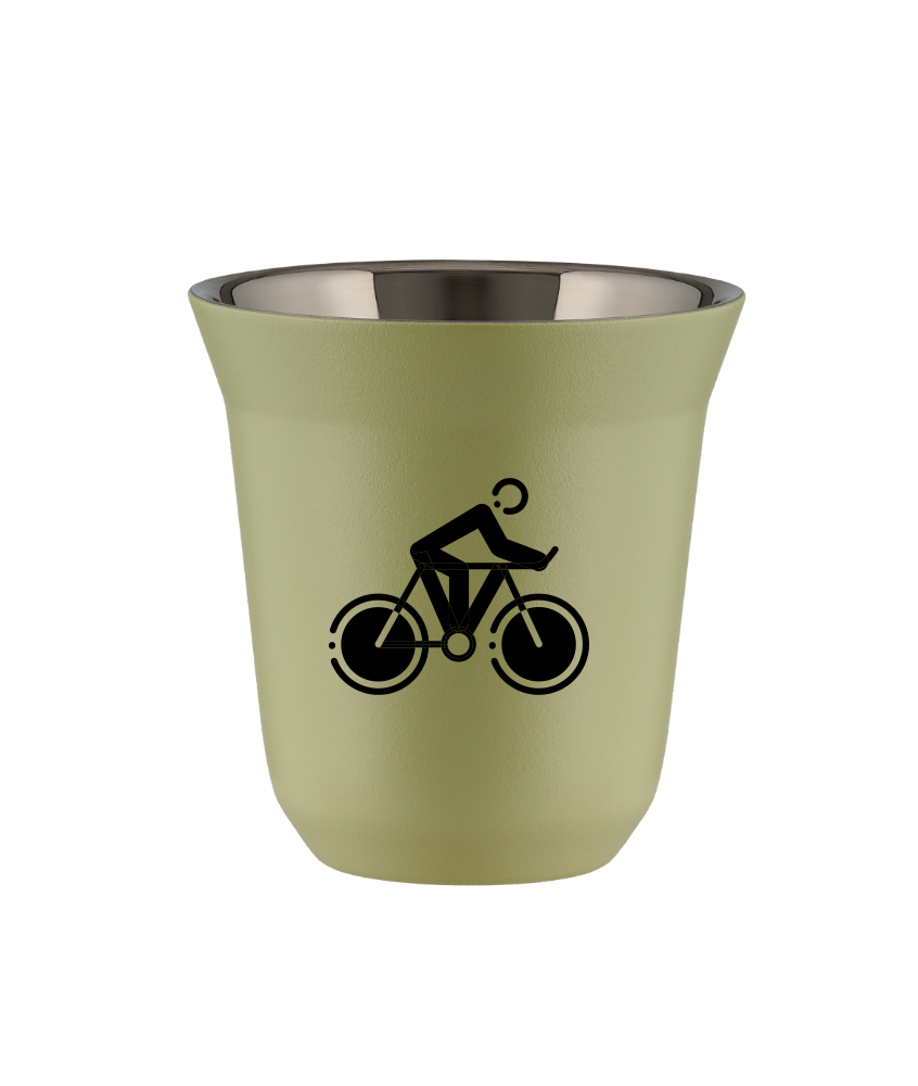 Kubek 240 ml PISTACJOWY "Kolarstwo 2"