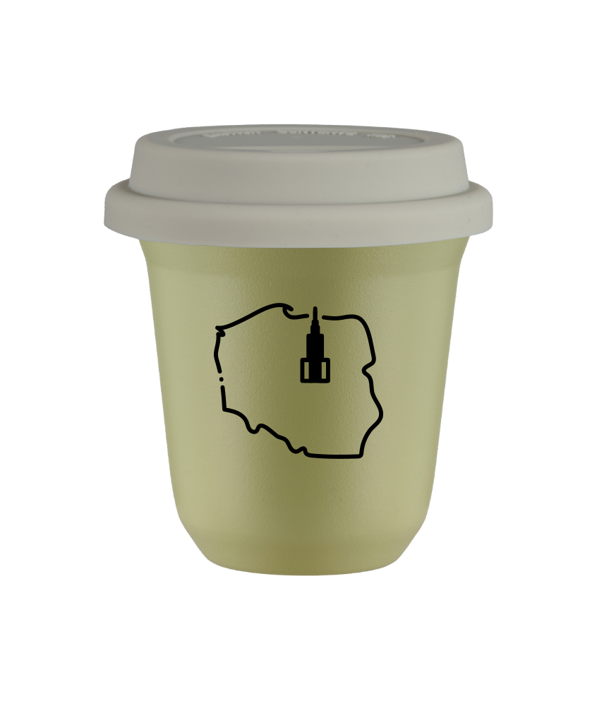 Kubek pistacjowy 240 ml, POLSKA z pokrywka biala kubek termiczny na kawe | 85,00 zł Kubek pistacjowy 240 ml, POLSKA z pokrywka biala kubek termiczny na kawe | 85,00 zł