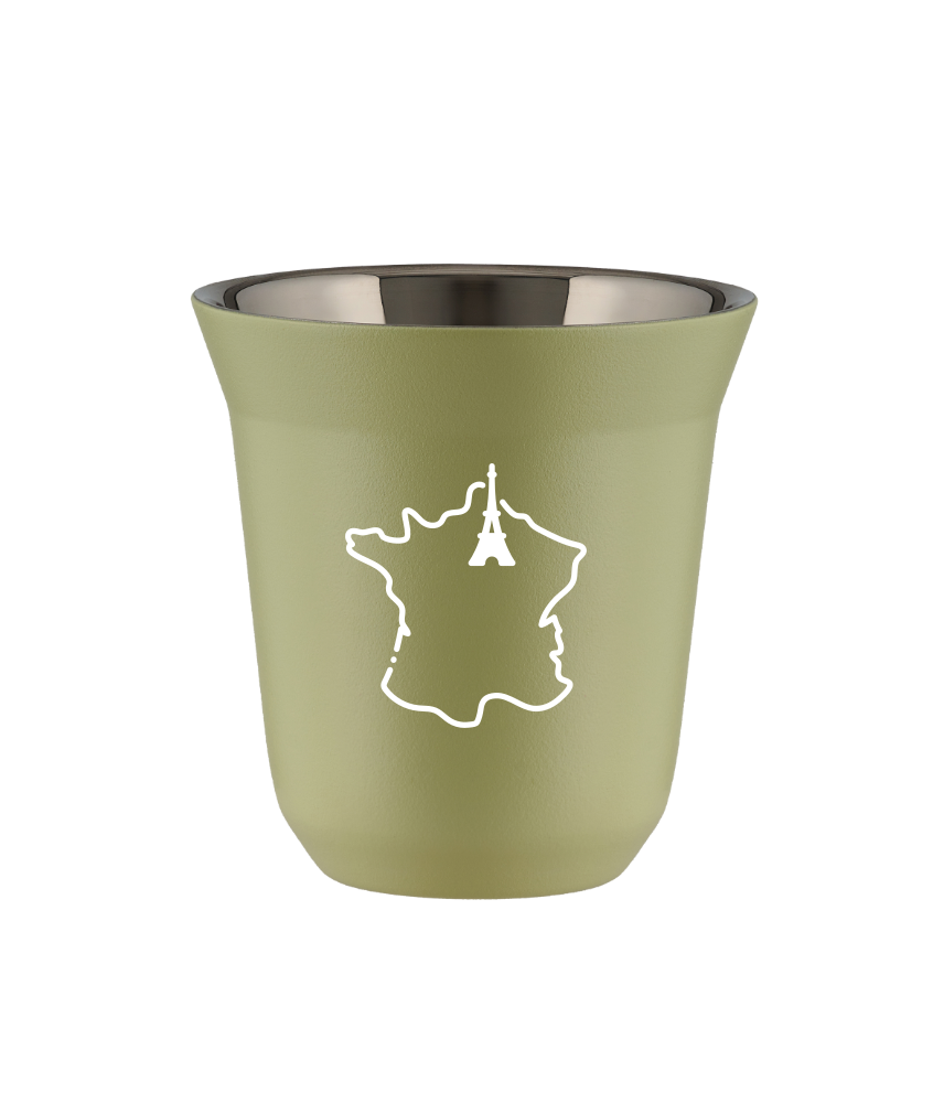 Kubek 240 ml PISTACJOWY "Francja (biały)"