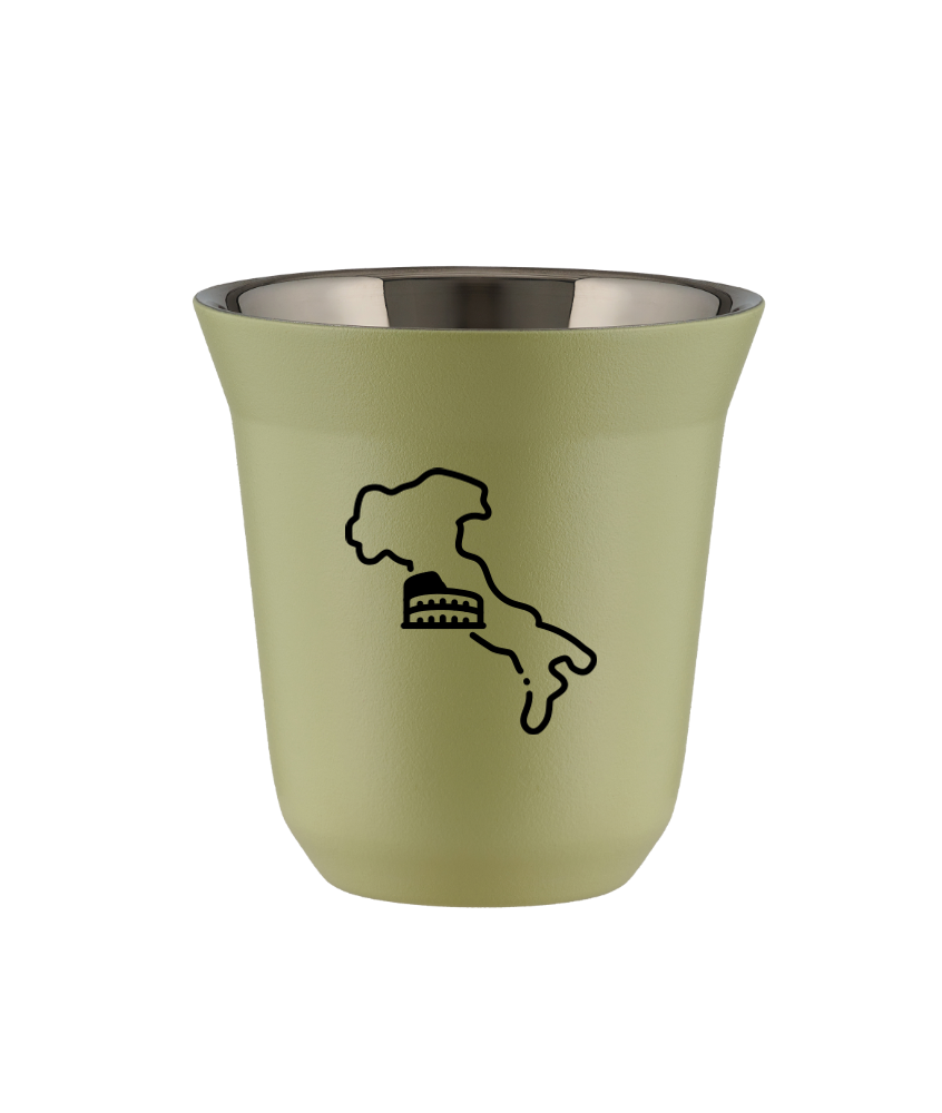 Kubek 240 ml PISTACJOWY "Włochy (czarny)"