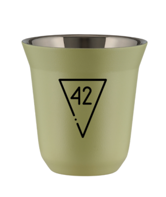 Kubek 240 ml PISTACJOWY "42 (czarny)" Kubek 240 ml PISTACJOWY "42 (czarny)"