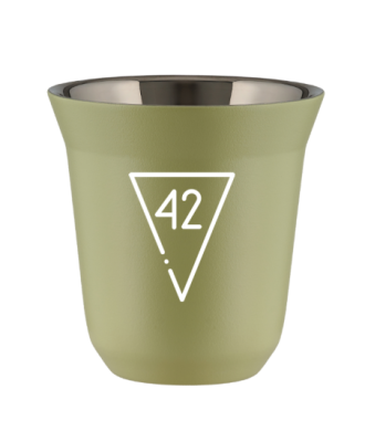 Kubek 240 ml PISTACJOWY "42 (biały)" Kubek 240 ml PISTACJOWY "42 (biały)"