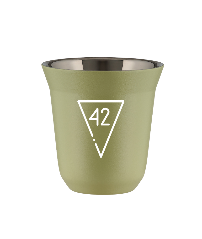 Kubek 240 ml PISTACJOWY "42 (biały)"