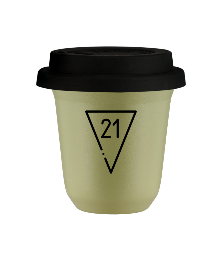 Kubek pistacjowy 240 ml, 21 z pokrywka czarna kubek termiczny na kawe | 85,00 zł