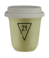 Kubek pistacjowy 240 ml, 21 z pokrywka biala kubek termiczny na kawe | 85,00 zł