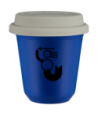 Kubek navy blue 240 ml, WARSZAWSKA SYRENKA z pokrywka biala kubek termiczny na kawe | 80,00 zł