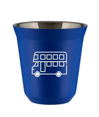 Kubek 240 ml NIEBIESKI "Autobus (biały)" Kubek 240 ml NIEBIESKI "Autobus (biały)"