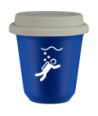 Kubek navy blue 240 ml, NURKOWANIE (bialy) z pokrywka biala kubek termiczny na kawe | 85,00 zł