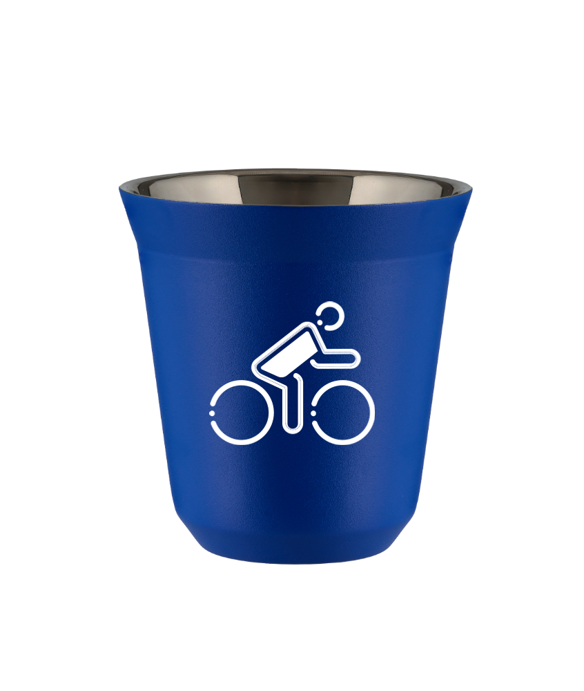 Kubek navy blue 240 ml, KOLARZ W POLSKICH BARWACH (bialy) kubek termiczny na kawe | 80,00 zł