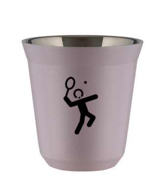 Kubek 240 ml LAWENDOWY "Tenis 2 (czarny)" Kubek 240 ml LAWENDOWY "Tenis 2 (czarny)"