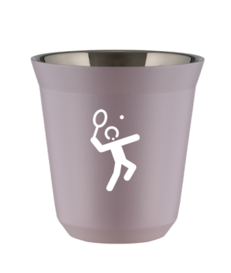 Kubek 240 ml LAWENDOWY "Tenis 2 (biały)" Kubek 240 ml LAWENDOWY "Tenis 2 (biały)"