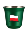 Kubek zielony 240 ml, FLAGA POLSKI (czarny) kubek termiczny na kawe | 80,00 zł