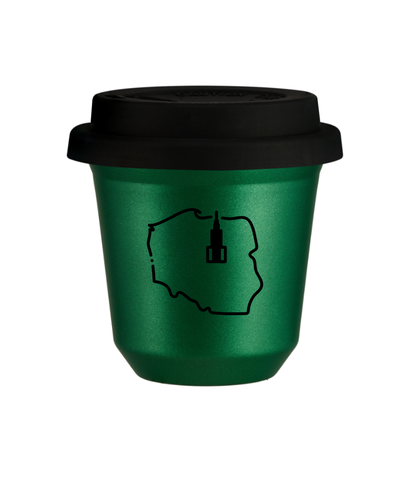 Kubek zielony 240 ml, POLSKA (czarny) z pokrywka czarna kubek termiczny na kawe | 85,00 zł Kubek zielony 240 ml, POLSKA (czarny) z pokrywka czarna kubek termiczny na kawe | 85,00 zł