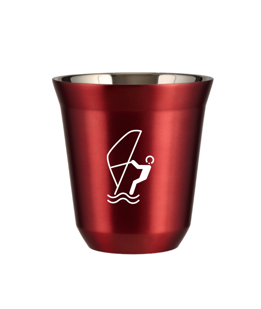 Kubek czerwony 240 ml, SPORTY WODNE (bialy) kubek termiczny na kawe | 75,00 zł
