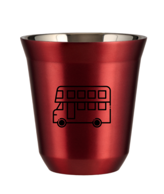 Kubek czerwony 240 ml, AUTOBUS
