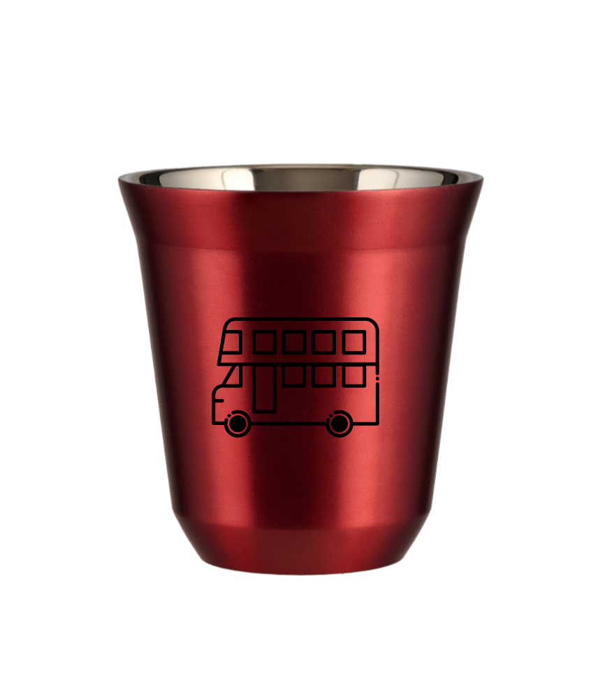 Kubek czerwony 240 ml, AUTOBUS (czarny) kubek termiczny na kawe | 75,00 zł Kubek czerwony 240 ml, AUTOBUS (czarny) kubek termiczny na kawe | 75,00 zł