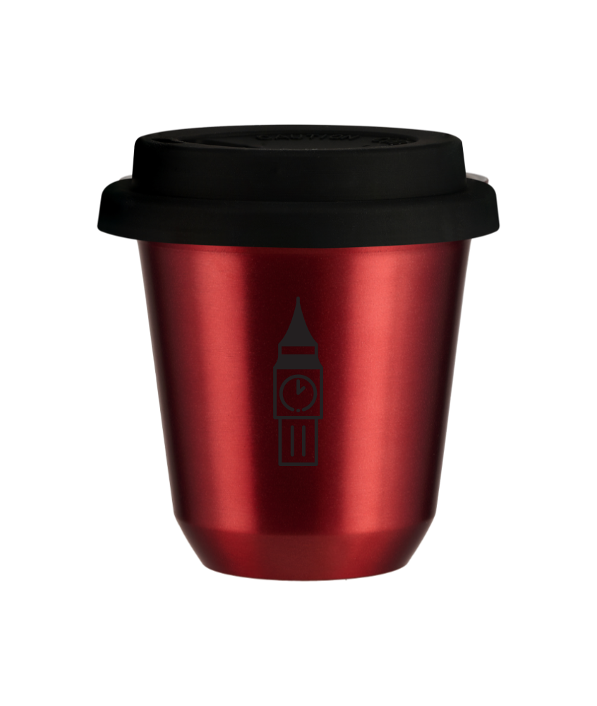Kubek czerwony 240 ml, BIG BEN z pokrywka czarna kubek termiczny na kawe | 85,00 zł Kubek czerwony 240 ml, BIG BEN z pokrywka czarna kubek termiczny na kawe | 85,00 zł