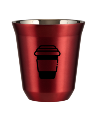 Kubek czerwony 240 ml, KUBEK