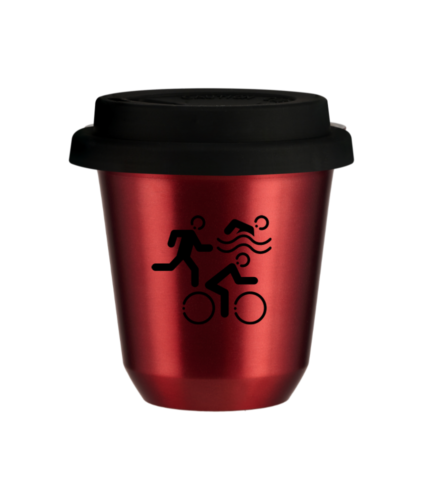 Kubek czerwony 240 ml, SPORTY z pokrywka czarna kubek termiczny na kawe | 85,00 zł Kubek czerwony 240 ml, SPORTY z pokrywka czarna kubek termiczny na kawe | 85,00 zł