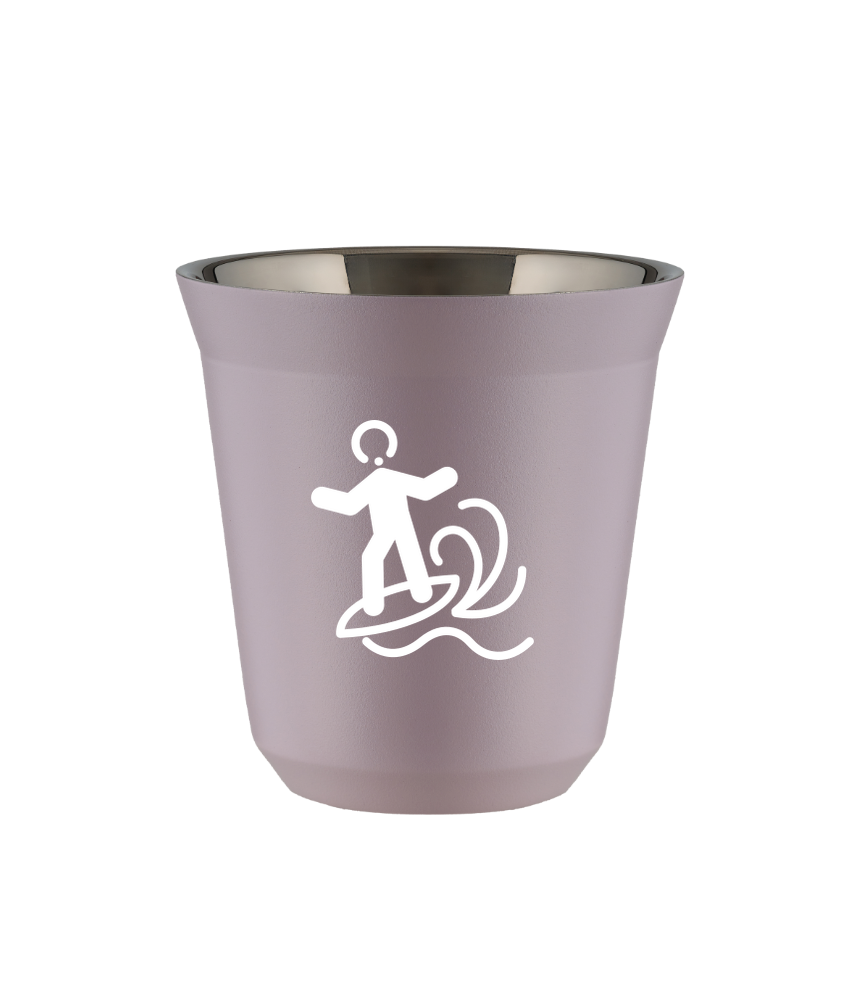 Kubek 240 ml LAWENDOWY "Windsurfing (biały)"