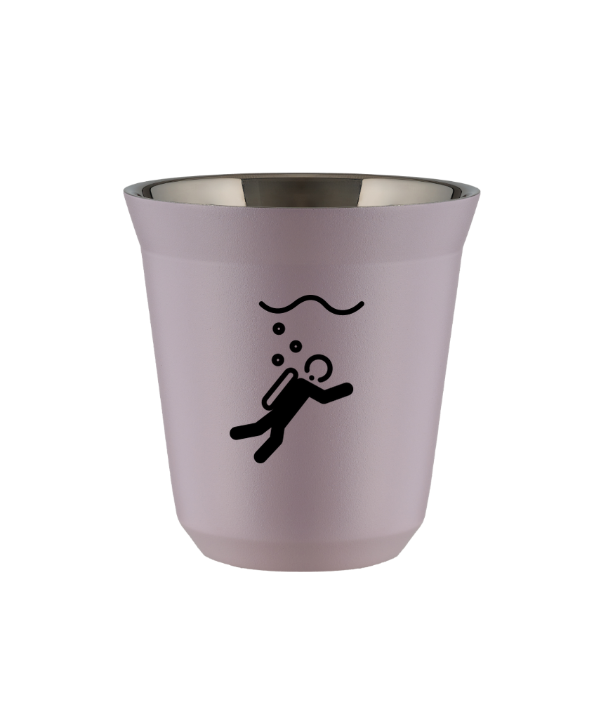Kubek 240 ml LAWENDOWY "Nurkowanie"