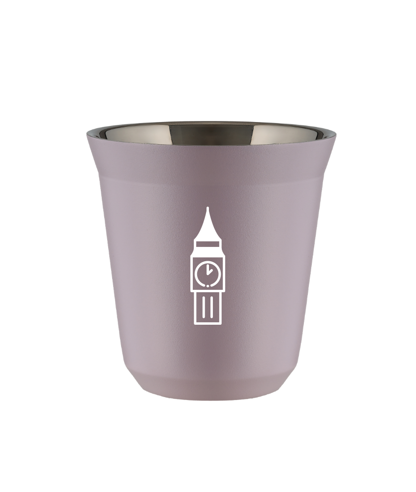 Kubek 240 ml LAWENDOWY "BIG BEN (biały)"