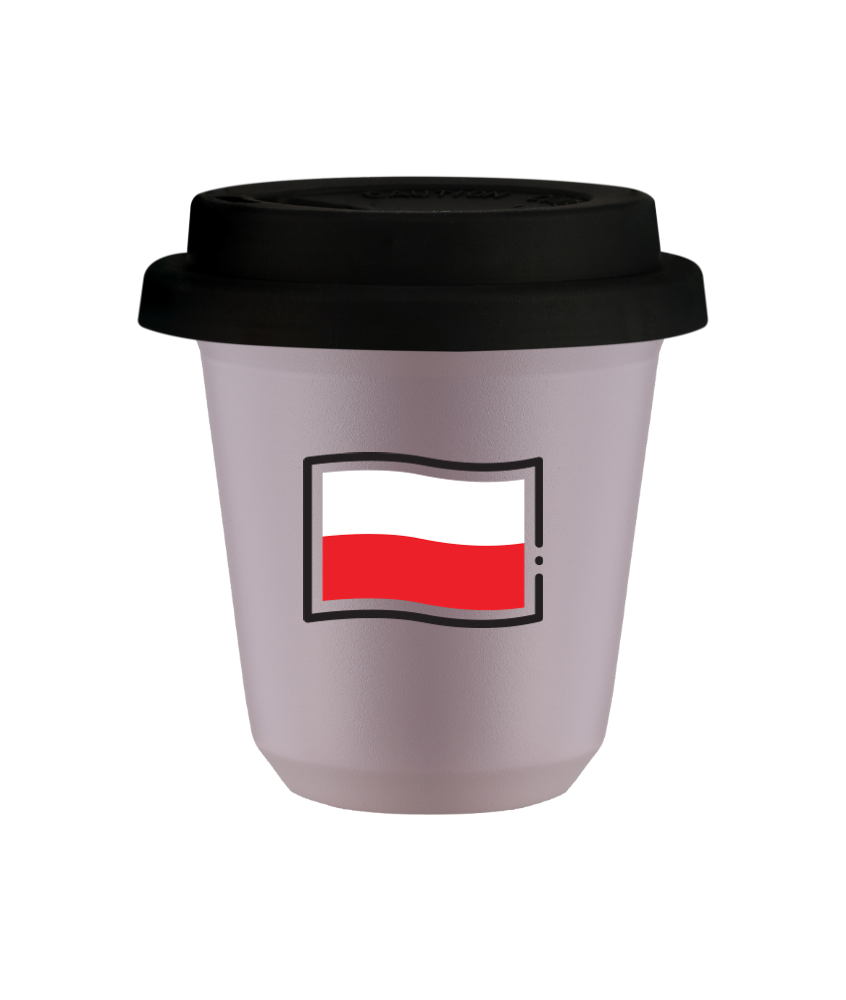 Kubek lawendowy 240 ml, FLAGA POLSKI z pokrywka czarna kubek termiczny na kawe | 85,00 zł Kubek lawendowy 240 ml, FLAGA POLSKI z pokrywka czarna kubek termiczny na kawe | 85,00 zł