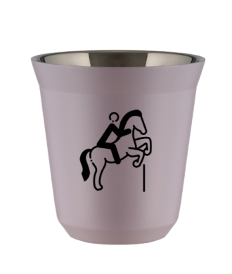 Kubek 240 ml LAWENDOWY "Jeździectwo 1 (czarny)" Kubek 240 ml LAWENDOWY "Jeździectwo 1 (czarny)"