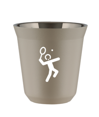 Kubek 240 ml BEŻOWY "Tenis 2 (biały)" Kubek 240 ml BEŻOWY "Tenis 2 (biały)"