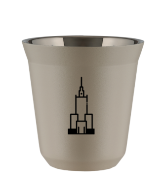 Kubek 240 ml BEŻOWY "Pałac kultury i nauki (czarny)" Kubek 240 ml BEŻOWY "Pałac kultury i nauki (czarny)"