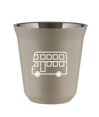 Kubek 240 ml BEŻOWY "Autobus (biały)" Kubek 240 ml BEŻOWY "Autobus (biały)"