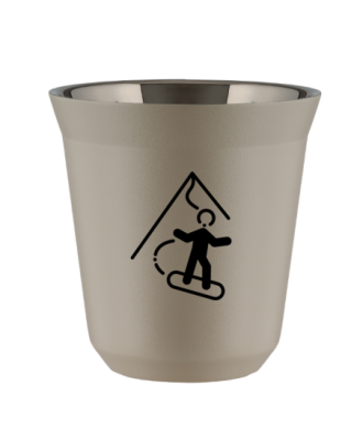 Kubek 240 ml BEŻOWY "Snowboard" Kubek 240 ml BEŻOWY "Snowboard"