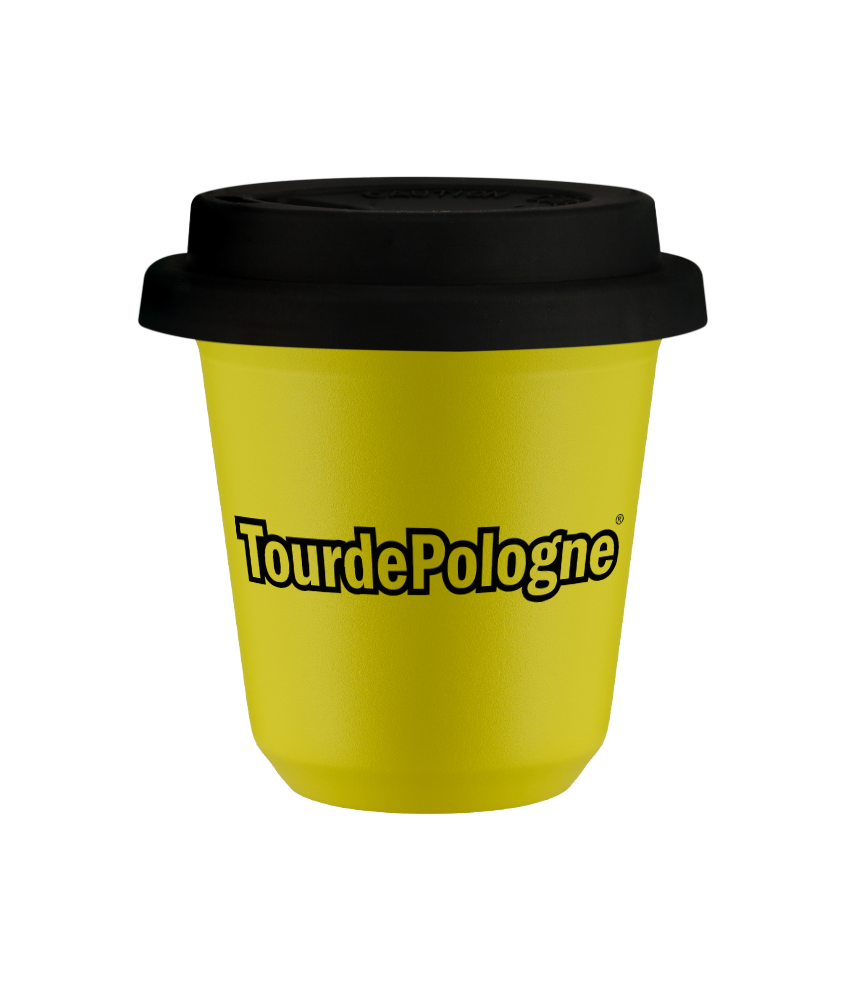 Cup 240 ml TourDePologne , with black lid