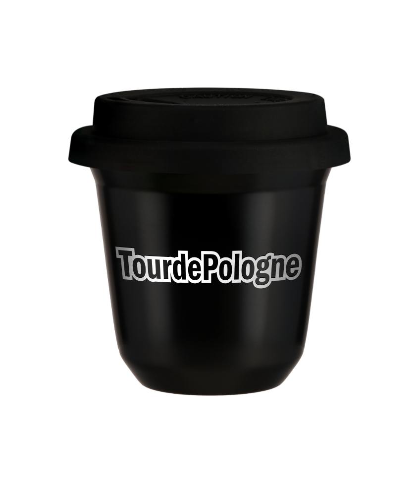 Cup 80 ml TourDePologne , with black lid
