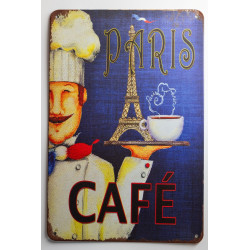 Metal sign "Paris Barista"